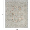 image:imageNourison Home Traditional Home Traditional Grey 26 x 46 Area Rug Easy Cleaning Non Shedding Bed Room Living Room Dining Room Kitchen 3x5Mint