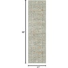 image:imageNourison Home Traditional Home Traditional Grey 26 x 46 Area Rug Easy Cleaning Non Shedding Bed Room Living Room Dining Room Kitchen 3x5Mint