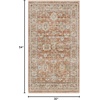 image:imageNourison Home Traditional Home Traditional Grey 26 x 46 Area Rug Easy Cleaning Non Shedding Bed Room Living Room Dining Room Kitchen 3x5Terracotta