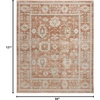 image:imageNourison Home Traditional Home Traditional Grey 26 x 46 Area Rug Easy Cleaning Non Shedding Bed Room Living Room Dining Room Kitchen 3x5Terracotta