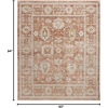 image:imageNourison Home Traditional Home Traditional Grey 26 x 46 Area Rug Easy Cleaning Non Shedding Bed Room Living Room Dining Room Kitchen 3x5Terracotta