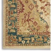 image:imageNourison Home Traditional Vintage Center Medallion IvoryTeal 22 x 76 Area Rug Easy Cleaning Non Shedding Bed Room Living Room Dining Room Kitchen 2x8IvoryTeal