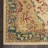image:imageNourison Home Traditional Vintage Center Medallion IvoryTeal 22 x 76 Area Rug Easy Cleaning Non Shedding Bed Room Living Room Dining Room Kitchen 2x8IvoryTeal