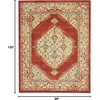 image:imageNourison Home Traditional Vintage Center Medallion Red 8 x 11 Area Rug Easy Cleaning Non Shedding Bed Room Living Room Dining Room Kitchen 8x11Red