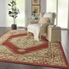 image:imageNourison Home Traditional Vintage Center Medallion Red 8 x 11 Area Rug Easy Cleaning Non Shedding Bed Room Living Room Dining Room Kitchen 8x11Red