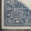 image:imageNourison Home Traditional Vintage Traditional Ivory Blue 53 x 73 Area Rug Easy Clean Non Shedding Bed Room Living Room Dining Room Kitchen 5x7Ivory Blue