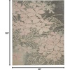 image:imageNourison Home Tranquil Grey Pink 8 x 10 Area Rug  Easy Clean Non Shedding Bed Room Living Room Dining Room Kitchen 8 x 10GreyPink