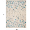 image:imageNourison Home Tranquil Ivory 810 x 1110 Area Rug  Easy Clean Non Shedding Bed Room Living Room Dining Room Kitchen 9 x 12Ivory