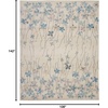 image:imageNourison Home Tranquil Ivory 810 x 1110 Area Rug  Easy Clean Non Shedding Bed Room Living Room Dining Room Kitchen 9 x 12Ivory