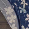image:imageNourison Home Tranquil Ivory 810 x 1110 Area Rug  Easy Clean Non Shedding Bed Room Living Room Dining Room Kitchen 9 x 12Navy