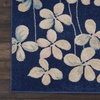 image:imageNourison Home Tranquil Ivory 810 x 1110 Area Rug  Easy Clean Non Shedding Bed Room Living Room Dining Room Kitchen 9 x 12Navy