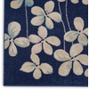 image:imageNourison Home Tranquil Ivory 810 x 1110 Area Rug  Easy Clean Non Shedding Bed Room Living Room Dining Room Kitchen 9 x 12Navy