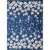 image:imageNourison Home Tranquil Ivory 810 x 1110 Area Rug  Easy Clean Non Shedding Bed Room Living Room Dining Room Kitchen 9 x 12Navy