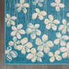 image:imageNourison Home Tranquil Ivory 810 x 1110 Area Rug  Easy Clean Non Shedding Bed Room Living Room Dining Room Kitchen 9 x 12Turquoise