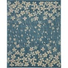 image:imageNourison Home Tranquil Ivory 810 x 1110 Area Rug  Easy Clean Non Shedding Bed Room Living Room Dining Room Kitchen 9 x 12Turquoise