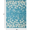 image:imageNourison Home Tranquil Ivory 810 x 1110 Area Rug  Easy Clean Non Shedding Bed Room Living Room Dining Room Kitchen 9 x 12Turquoise