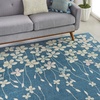 image:imageNourison Home Tranquil Ivory 810 x 1110 Area Rug  Easy Clean Non Shedding Bed Room Living Room Dining Room Kitchen 9 x 12Turquoise
