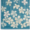 image:imageNourison Home Tranquil Ivory 810 x 1110 Area Rug  Easy Clean Non Shedding Bed Room Living Room Dining Room Kitchen 9 x 12Turquoise