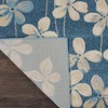 image:imageNourison Home Tranquil Ivory 810 x 1110 Area Rug  Easy Clean Non Shedding Bed Room Living Room Dining Room Kitchen 9 x 12Turquoise