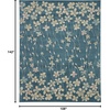 image:imageNourison Home Tranquil Ivory 810 x 1110 Area Rug  Easy Clean Non Shedding Bed Room Living Room Dining Room Kitchen 9 x 12Turquoise