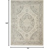 image:imageNourison Home Tranquil IvoryGrey 8 x 10 Area Rug  Easy Clean Non Shedding Bed Room Living Room Dining Room Kitchen 8 x 10IvoryGrey