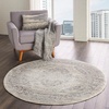 image:imageNourison Home Tranquil IvoryGrey 8 x 10 Area Rug  Easy Clean Non Shedding Bed Room Living Room Dining Room Kitchen 8 x 10IvoryGrey