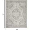 image:imageNourison Home Tranquil IvoryGrey 8 x 10 Area Rug  Easy Clean Non Shedding Bed Room Living Room Dining Room Kitchen 8 x 10IvoryGrey