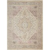 image:imageNourison Home Tranquil IvoryLight Blue 8 x 10 Area Rug  Easy Clean Non Shedding Bed Room Living Room Dining Room Kitchen 8 x 10Ivory Pink