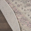 image:imageNourison Home Tranquil IvoryLight Blue 8 x 10 Area Rug  Easy Clean Non Shedding Bed Room Living Room Dining Room Kitchen 8 x 10Ivory Pink