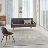 image:imageNourison Home Tranquil IvoryLight Blue 8 x 10 Area Rug  Easy Clean Non Shedding Bed Room Living Room Dining Room Kitchen 8 x 10Ivory Pink
