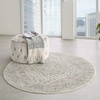image:imageNourison Home Tranquil IvoryLight Blue 8 x 10 Area Rug  Easy Clean Non Shedding Bed Room Living Room Dining Room Kitchen 8 x 10Ivory Pink