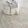 image:imageNourison Home Tranquil IvoryLight Blue 8 x 10 Area Rug  Easy Clean Non Shedding Bed Room Living Room Dining Room Kitchen 8 x 10Ivory Pink