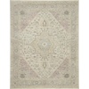 image:imageNourison Home Tranquil IvoryLight Blue 8 x 10 Area Rug  Easy Clean Non Shedding Bed Room Living Room Dining Room Kitchen 8 x 10Ivory Pink