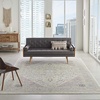 image:imageNourison Home Tranquil IvoryLight Blue 8 x 10 Area Rug  Easy Clean Non Shedding Bed Room Living Room Dining Room Kitchen 8 x 10Ivory Pink