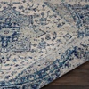 image:imageNourison Home Tranquil IvoryLight Blue 8 x 10 Area Rug  Easy Clean Non Shedding Bed Room Living Room Dining Room Kitchen 8 x 10IvoryLight Blue