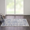image:imageNourison Home Tranquil IvoryLight Blue 8 x 10 Area Rug  Easy Clean Non Shedding Bed Room Living Room Dining Room Kitchen 8 x 10IvoryLight Blue