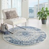 image:imageNourison Home Tranquil IvoryLight Blue 8 x 10 Area Rug  Easy Clean Non Shedding Bed Room Living Room Dining Room Kitchen 8 x 10IvoryLight Blue