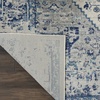 image:imageNourison Home Tranquil IvoryLight Blue 8 x 10 Area Rug  Easy Clean Non Shedding Bed Room Living Room Dining Room Kitchen 8 x 10IvoryLight Blue