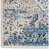 image:imageNourison Home Tranquil IvoryLight Blue 8 x 10 Area Rug  Easy Clean Non Shedding Bed Room Living Room Dining Room Kitchen 8 x 10IvoryLight Blue