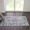image:imageNourison Home Tranquil IvoryLight Blue 8 x 10 Area Rug  Easy Clean Non Shedding Bed Room Living Room Dining Room Kitchen 8 x 10IvoryLight Blue
