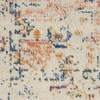 image:imageNourison Home Tranquil IvoryLight Blue 8 x 10 Area Rug  Easy Clean Non Shedding Bed Room Living Room Dining Room Kitchen 8 x 10IvoryMulticolor