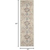 image:imageNourison Home Tranquil IvoryLight Blue 8 x 10 Area Rug  Easy Clean Non Shedding Bed Room Living Room Dining Room Kitchen 8 x 10IvoryMulticolor