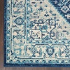 image:imageNourison Home Tranquil IvoryLight Blue 8 x 10 Area Rug  Easy Clean Non Shedding Bed Room Living Room Dining Room Kitchen 8 x 10IvoryNavy