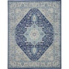 image:imageNourison Home Tranquil IvoryLight Blue 8 x 10 Area Rug  Easy Clean Non Shedding Bed Room Living Room Dining Room Kitchen 8 x 10IvoryNavy