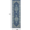 image:imageNourison Home Tranquil IvoryLight Blue 8 x 10 Area Rug  Easy Clean Non Shedding Bed Room Living Room Dining Room Kitchen 8 x 10IvoryNavy