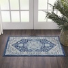 image:imageNourison Home Tranquil IvoryLight Blue 8 x 10 Area Rug  Easy Clean Non Shedding Bed Room Living Room Dining Room Kitchen 8 x 10IvoryNavy