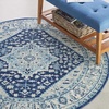 image:imageNourison Home Tranquil IvoryLight Blue 8 x 10 Area Rug  Easy Clean Non Shedding Bed Room Living Room Dining Room Kitchen 8 x 10IvoryNavy