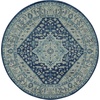 image:imageNourison Home Tranquil IvoryLight Blue 8 x 10 Area Rug  Easy Clean Non Shedding Bed Room Living Room Dining Room Kitchen 8 x 10IvoryNavy