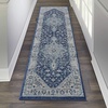 image:imageNourison Home Tranquil IvoryLight Blue 8 x 10 Area Rug  Easy Clean Non Shedding Bed Room Living Room Dining Room Kitchen 8 x 10IvoryNavy