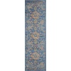 image:imageNourison Home Tranquil IvoryLight Blue 8 x 10 Area Rug  Easy Clean Non Shedding Bed Room Living Room Dining Room Kitchen 8 x 10Navy Blue